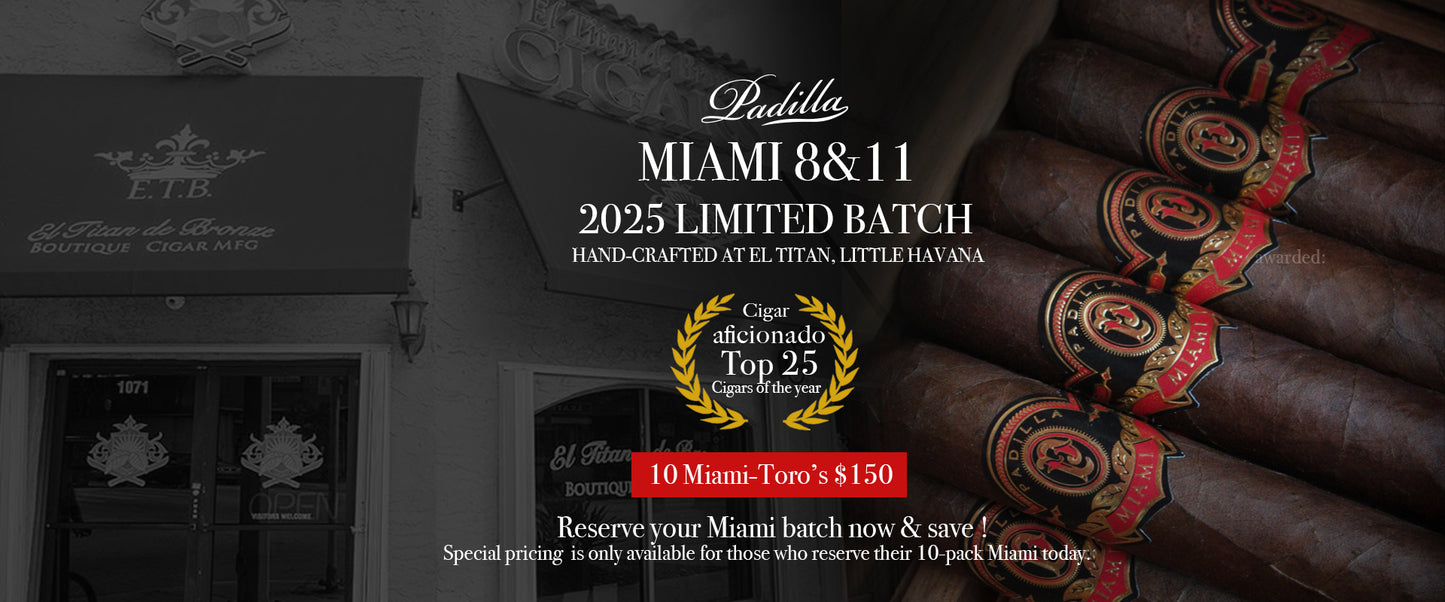 Padilla Miami 8&11 2025 Batch - -( pre-release 10-pack) Ships in September 25