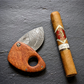 Custom Damascus Steel Cigar Cutter